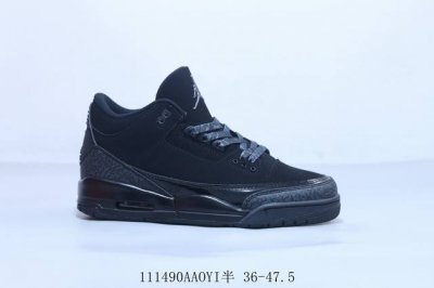 180 乔丹Air Jordan 3 Retro "Black Gold" . 迈克尔·乔丹Aj3代中帮复古休闲运动文化篮球鞋倒勾 黑武士 111490Aaoy