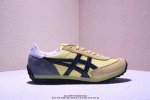 Asics 亚瑟士 采用软质荔枝纹牛培皮鞋面材质，配置Ortholite鞋垫，轻质Eva缓震组合耐磨橡胶外底日产经典老牌-鬼塚虎 Onitsuka Tiger