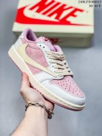 公司级aj1倒勾travis Scott X Air Jordan 1 ” Reverse Mocha “ Aj1乔1 Ts 闪电 联名倒钩 低帮文化篮球鞋 完