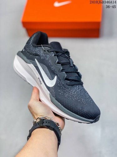 耐克 Nike 2024新款zoom Winflo 11运动休闲轻便缓震气垫跑步鞋公路跑步鞋 飞线贾卡轻质透气休闲运动鞋。无论你是习惯每周畅跑的经验跑者，还是希