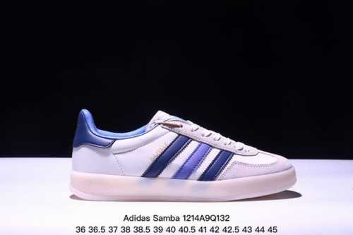 公司级阿迪达斯三叶草adidas Originals Samba Og 桑巴舞系列绅士德训足球风百搭低帮休闲运动板鞋 Xm1214Q132