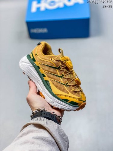 萌娃 童鞋 美国新兴跑鞋品牌 Hoka X Moncler Mafate Speed 2 机能轻量缓震网面增高越野跑步鞋813310Adtoy 28-39 05