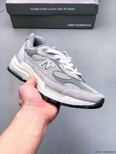 Nb新百伦New Balance Made In Usa M992美产血统系列经典复古老爹风百搭休闲运动跑步鞋 猪巴革麂皮拼接原装透气网眼织物鞋面材质#升级正确
