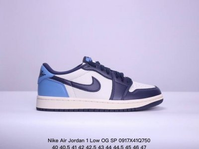 特价纯原版本 真标 耐克 Nike Air Jordan 1 Low Og Sp Military Blue Aj1乔1 倒勾 低帮篮球鞋 Aj1 乔丹1代 A