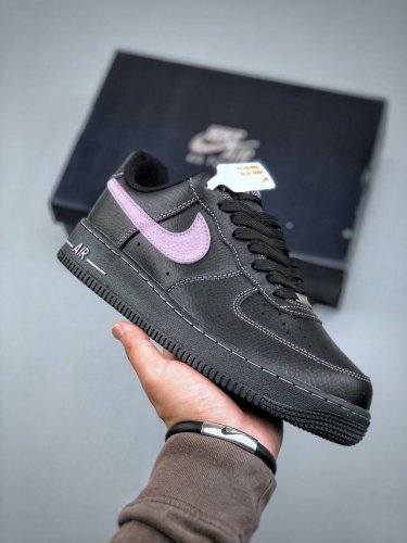 今日福利款 Nike Air Force 1 Low 黑粉 空军一号 低帮休闲运动板鞋 原楦头原纸板 打造纯正空军版型专注外贸渠道 原盒配件 原厂中底钢印、拉帮