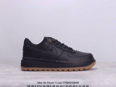 nike Air Force 1 Luxe 耐克厚底空军一号低帮板鞋 牛皮材质 真标带半码 Size:36-45码 xm0729Q546