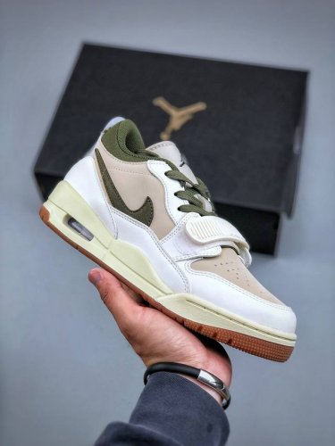 n版 店主主推版本 Nike Air Jordan Legacy 312 Low “奶白橄榄绿东单”乔丹最强三合一混合版 原厂私磨 原厂纸板 原厂盒装 完美走线