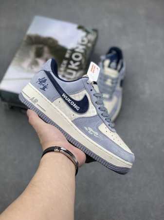 海外销量爆款定制 二次元主题 Nike Air Force 1 Low’07 黑神话悟空 喷绘 礼盒装 空军一号绑带低帮休闲板鞋 定制皮料 原厂3D打印 定制鞋 - 点击图像关闭