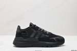 公司级阿迪达斯三叶草 Nite Jogger M 经典运动跑鞋 夜行者 复古跑鞋原厂材料 原厂大底 私家独模 网布搭配麂皮拼接打造鞋面 极具复古风格鞋头及鞋跟点