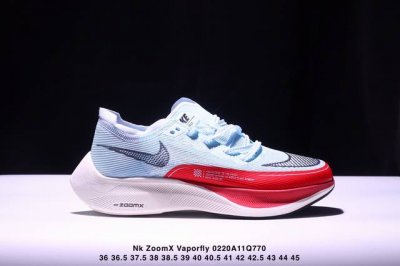 Nk Zoomx Vaporfly Next％ 2 马拉松针织面透气运动跑鞋 Cu4111-401 #内置真碳 搭载 Flyknit 材料 打造出众弹性 易于穿