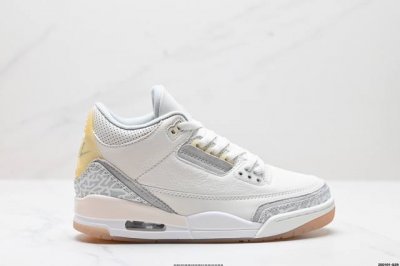 公司级air Jordan 3 Retro 迈克尔 乔丹aj3代中帮复古休闲运动文化篮球鞋 市售最高品质 原鞋开发 平台订单专用代工流水线打造 每一个配色均采购