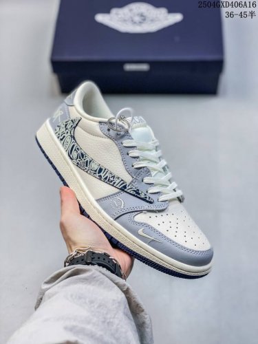 海外爆款限量发售！Travis Scott X Fragment Design X Jordan Air Jordan 1 Low Og Sp “迪奥联名 浮雕