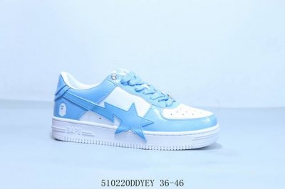 bape Star To Low 纯原配色 明星同款 经典猿人头 空军 低帮运动休闲板鞋 510220Ddyey 36-46
