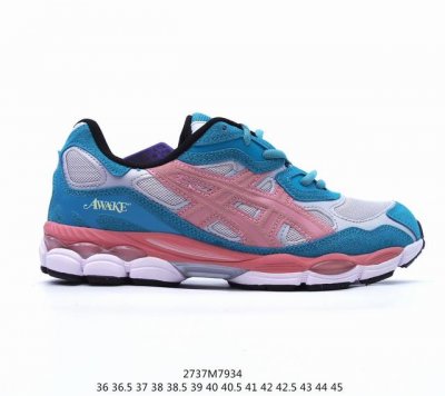 公司级asics 亚瑟士 透气网眼鞋面配合部分合成革材质 采用全新ahar+橡胶材质,更加耐磨日本专业跑鞋品牌 Asics 亚瑟士 Tiger Gel-Nyc户