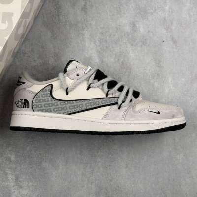 本地 核心私 Travis Scott X Fragment Design X Jordan Air Jordan 1 Low Og Sp “北面联名 Cdg米