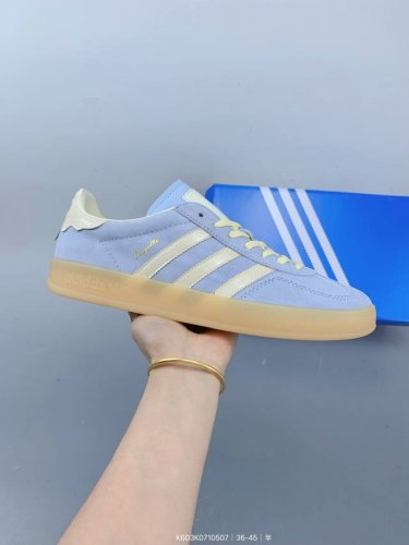 阿迪达斯Adidas Gazelle Indoor Trainers 羚羊内训系列低帮复古百搭休闲运动德训风板鞋 Size：如图 编码：K603K0710507