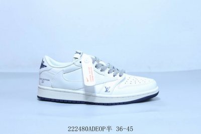 乔丹Air Jordan 1 Low Aj1 乔1低帮复古文化休闲运动篮球鞋倒勾 222480Adeop半 36-45