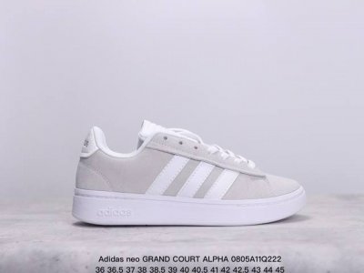 adidas Neo Grand Court Alpha Cloudfoam Lifestyle Court Comfort舒适百搭休闲轻松防 滑耐磨低帮板鞋女