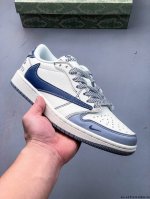 公司级头层 耐克Nike Air Jordan 1 Low Aj1乔1 倒勾低帮潮流缓运动休闲板鞋 Aj1 低帮拼接 完美版型真头层牛皮# 内置缓震气垫 原鞋开