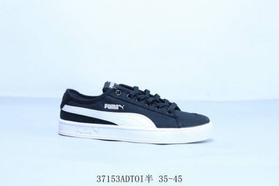 100 彪马Puma Smash Vulc Cv 帆布低帮百搭休闲板鞋 货号 365968-02 37153Adtoi半 35-45