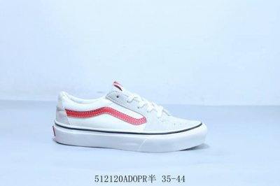 vans范斯官方 白色侧边条纹鞋头半月牙男鞋女鞋Sk8-Low低帮板鞋运动鞋 512120Adopr半 35-44