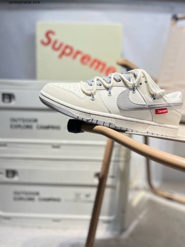 nike Sb Dunk Low“Supreme联名” 周年高端定制 低帮休闲板鞋 定制鞋盒 超高清洁度 皮料切割干净无任何毛边 细节完美Dm6868 Ae76