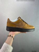 公司级Nike Air Force 1‘ 07 棕褐 原楦头原纸板 打造纯正空军版型 专注外贸渠道 全掌内置蜂窝气垫 #原盒配件 原厂中底钢印、拉帮完美 货号：