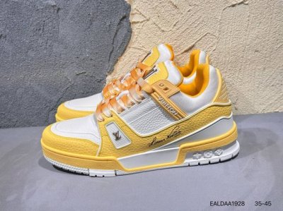 新品上市实拍 全新Lv路易威登Louis Vuitton Trainer Sneaker Low休闲运动文化百搭篮球板鞋Ealdaa1928