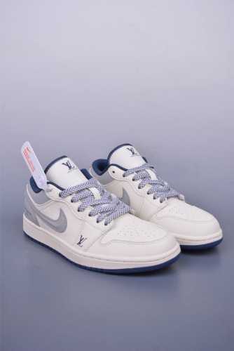 Nike Jordan Air Jordan 1 Lv联名 纯原大厂出品 极力推荐 定制鞋盒 大厂纯原品质出货 超高清洁度 皮料切割干净无任何毛边 细节完美 官