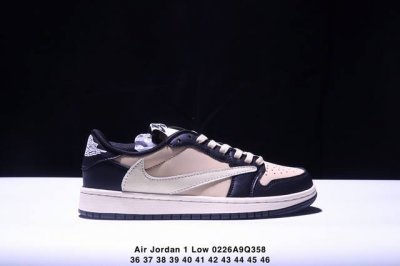Travis Scott X Air Jordan 1 Low Og Black Phantom 低帮 倒钩4.0 Aj1 乔丹1代 Aj1 乔1 低邦 倒勾乔
