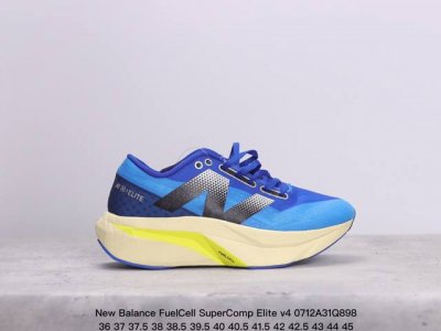 公司级new Balance Fuelcell Supercomp Elite V4 运动舒适耐磨 低帮休闲跑步鞋 男款 新款的elite V4，在鞋面和鞋底都