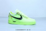 耐克 Nike Air Force 1 Af1耐克 低帮 空军一号休闲板鞋荧光绿 货号 Ao4606-700 510880Ddrry半 36-45