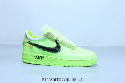 耐克 Nike Air Force 1 Af1耐克 低帮 空军一号休闲板鞋荧光绿 货号 Ao4606-700 510880Ddrry半 36-45