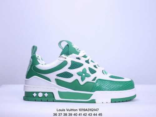 路易威登 Louis Vuitton LV路易威登板鞋 面包鞋 新款 LV Trainer最新配色运动鞋 L家 篮球鞋风格运动鞋 该鞋由艺术总监 VIRGIL