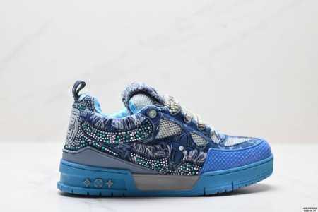290 公司级全新Lv路易威登Louis Vuitton Trainer Sneaker Low休闲运动文化百搭板鞋 尺码:39-45 Id:Jgd129-Ed - 点击图像关闭