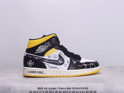 公司级nike Air Jordan 1 Retro Mid Aj1乔丹一代中帮经典复古文化休闲运动篮球鞋 货号:554724 413 尺码:36 36.5 3