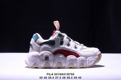 Fila 斐乐 可颂面包鞋 系列老爹风增高复古中性休闲运动慢跑鞋 #升级原楦原纸版数据开发版型 #采用环保太空革拼接斜纹网眼布鞋面材质 #独立发泡Eva中底+耐