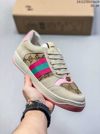 Gucci古驰distressed Screener Sneaker 古驰小脏鞋系列 绿盒版本 经典原型复古百搭做旧小脏板鞋复古学院风 怀旧版！ 尺码：见图 编 - 点击图像关闭