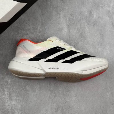 本地 核心私 公司级真碳Adidas Adizero Adios pro 4 M马拉松飞线贾卡轻质透气休闲运动跑步鞋 采用双层透气网纱 Flywire动态飞线绑