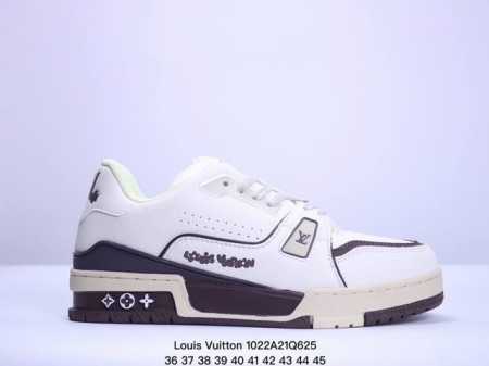 全新LV路易威登Louis Vuitton Trainer Sneaker Low休闲运动文化百搭板鞋 尺码:36-45 XM1022Q625 - 点击图像关闭