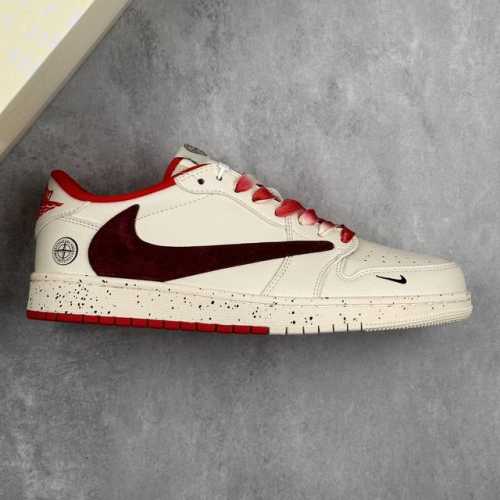 本地290 核心私 Travis Scott X Fragment Design X Air Jordan 1 Low Og Sp Aj1 乔1 石头岛联名 石