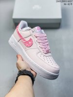 130 耐克Nike Air Force 1’07 Lowpinkwhite Paisley空军一号经典低帮百搭休闲运动板鞋“皮革浅粉白腰果花” Fd1448