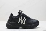 真标Korea韩国限定发售Ny美国榄球洋基队限定 X Mlb Big Ball Chunky Mesh 厚底老爹系列低帮网织轻量休闲运动慢跑鞋“网眼象牙白黑Ny