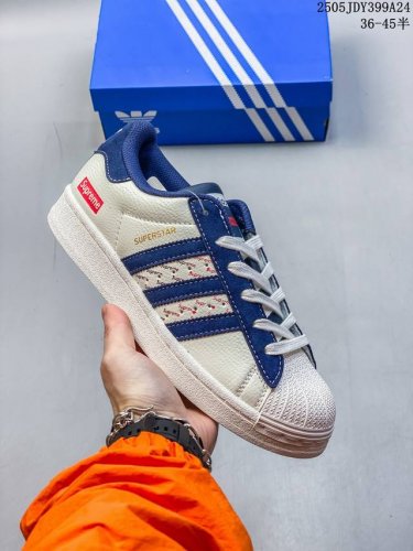 adidas Superstar B 阿迪达斯三叶草贝壳头板鞋 校园板鞋 常青款牛皮材质 真标带半码 尺码见图 编码 05Jdy399A24