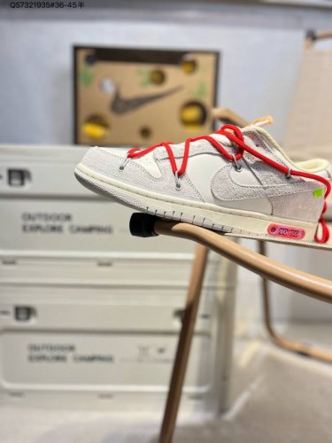 200 off-White X Nk Sb Dunk Low The 50“ 16 原盒原楦原纸版原数据开发#采用超软头层皮革+棉实登山绑绳#原厂中底布正确印刷