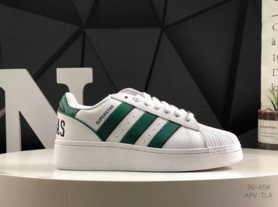 真标带半码Adidas Originals Superstar Xlg 贝壳头系列低帮厚底松糕经典百搭休闲运动板鞋 以现代时尚元素焕新演绎的经典运动鞋当你试图定
