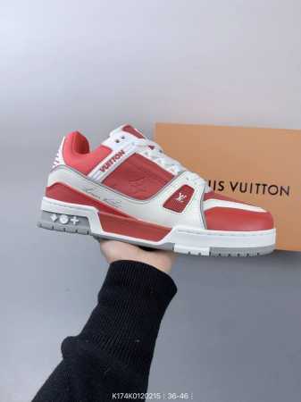 公司级路易威登 Louis Vuitton Lv路易威登板鞋 新款 Lv Trainer最新配色运动鞋 L家 篮球鞋风格运动鞋 该鞋由艺术总监 Virgil A - 点击图像关闭
