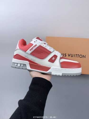 公司级路易威登 Louis Vuitton Lv路易威登板鞋 新款 Lv Trainer最新配色运动鞋 L家 篮球鞋风格运动鞋 该鞋由艺术总监 Virgil A