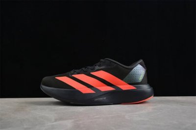 ad Adizero Evo Sl最强竞训跑步鞋 黑红 Jr3414 独家原鞋原数据纸板开发.原档数据3D打印. 鞋面细节匹配原版 工程贾卡网面.提升关键区域的