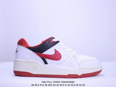 耐克Nike FULL FORCE LO扣篮系列低帮休闲运动滑板板鞋采用软质牛剖皮鞋面材质#正确后跟反口里弧度#原厂中底布正确印刷#鞋垫嵌入缓震乳胶+Sole真